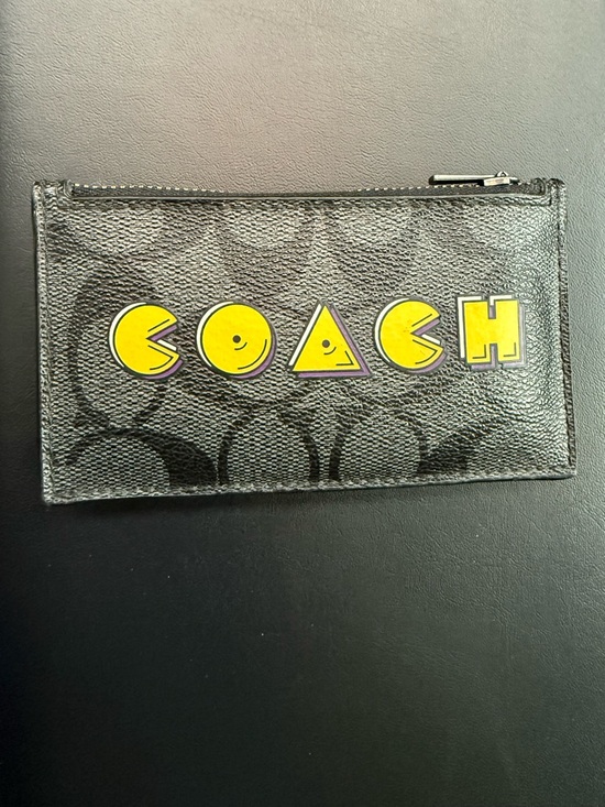 Coach Other - limited edition Coach x PAC-MAN zip card case wallet.